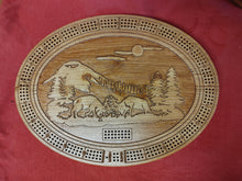 Load image into Gallery viewer, 11" x 14" Oval - 2 or 3 Track Cribbage Boards