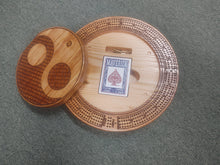 Load image into Gallery viewer, 11" Round - 4 Track Cribbage Boards