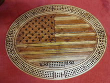 Load image into Gallery viewer, 11&quot; x 14&quot;  Oval - 2 or 3 Track Cribbage Boards
