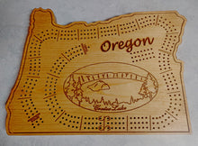 Load image into Gallery viewer, State of Oregon Cribbage Board
