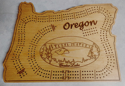 State of Oregon Cribbage Board
