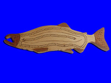 Load image into Gallery viewer, Salmon Cribbage Board
