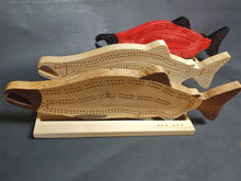 Load image into Gallery viewer, Salmon Cribbage Board
