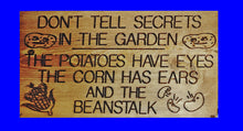 Load image into Gallery viewer, Secrets of the Garden Sign
