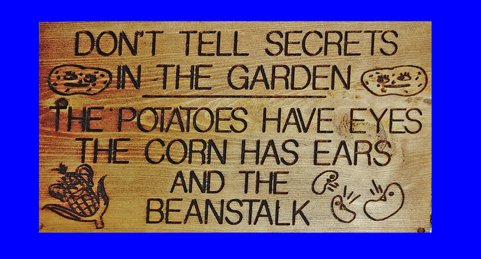 Secrets of the Garden Sign