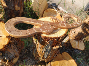 Rattle Snake Cribbage Board